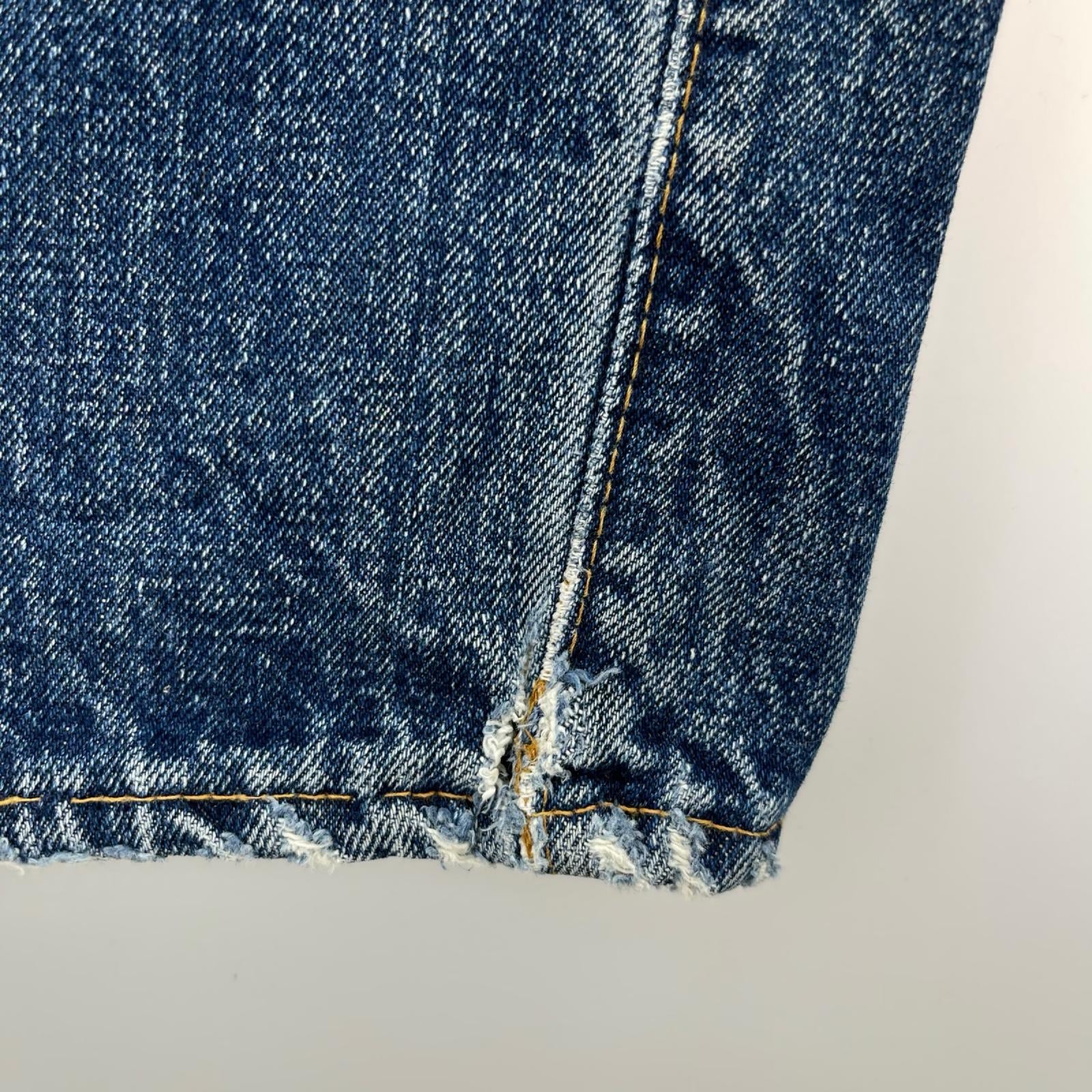 デニムパンツ Levi's 66前期 ボタン裏6 スモールe 501 ブルー