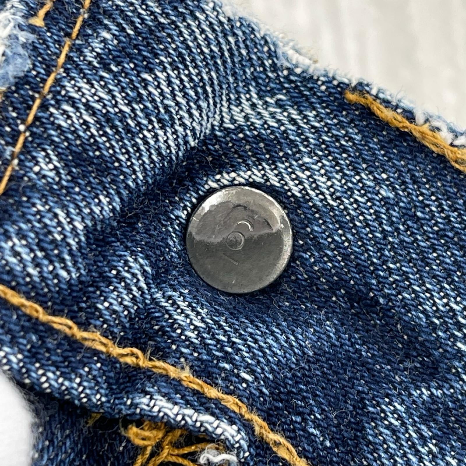 デニムパンツ Levi's 66前期 ボタン裏6 スモールe 501 ブルー