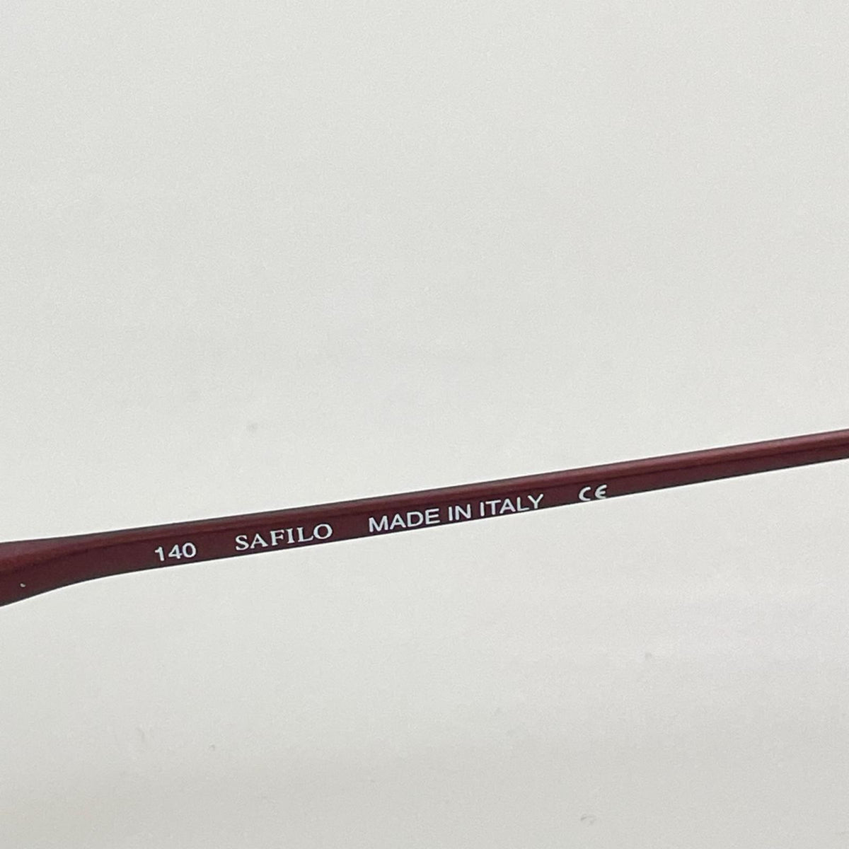 その他アクセサリー 80s頃 SAFILO TEAM 3957 オーバルフレーム 眼鏡 ボルドー