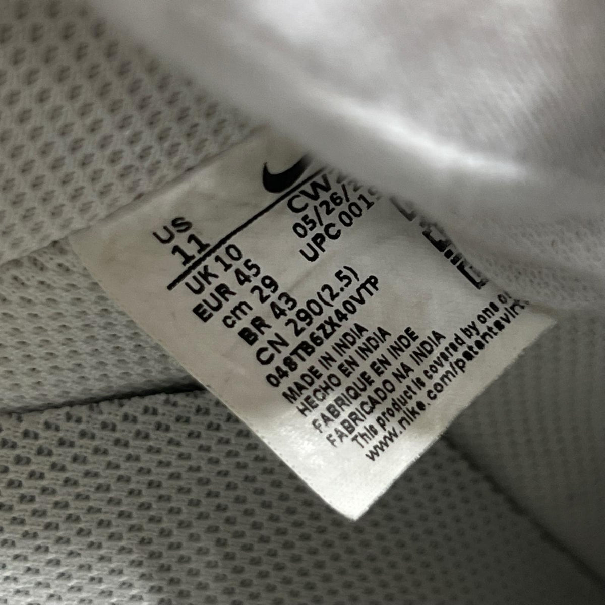 スニーカー AF1 29.0 29cm (US11 UK10 1/2 EU48) ホワイト