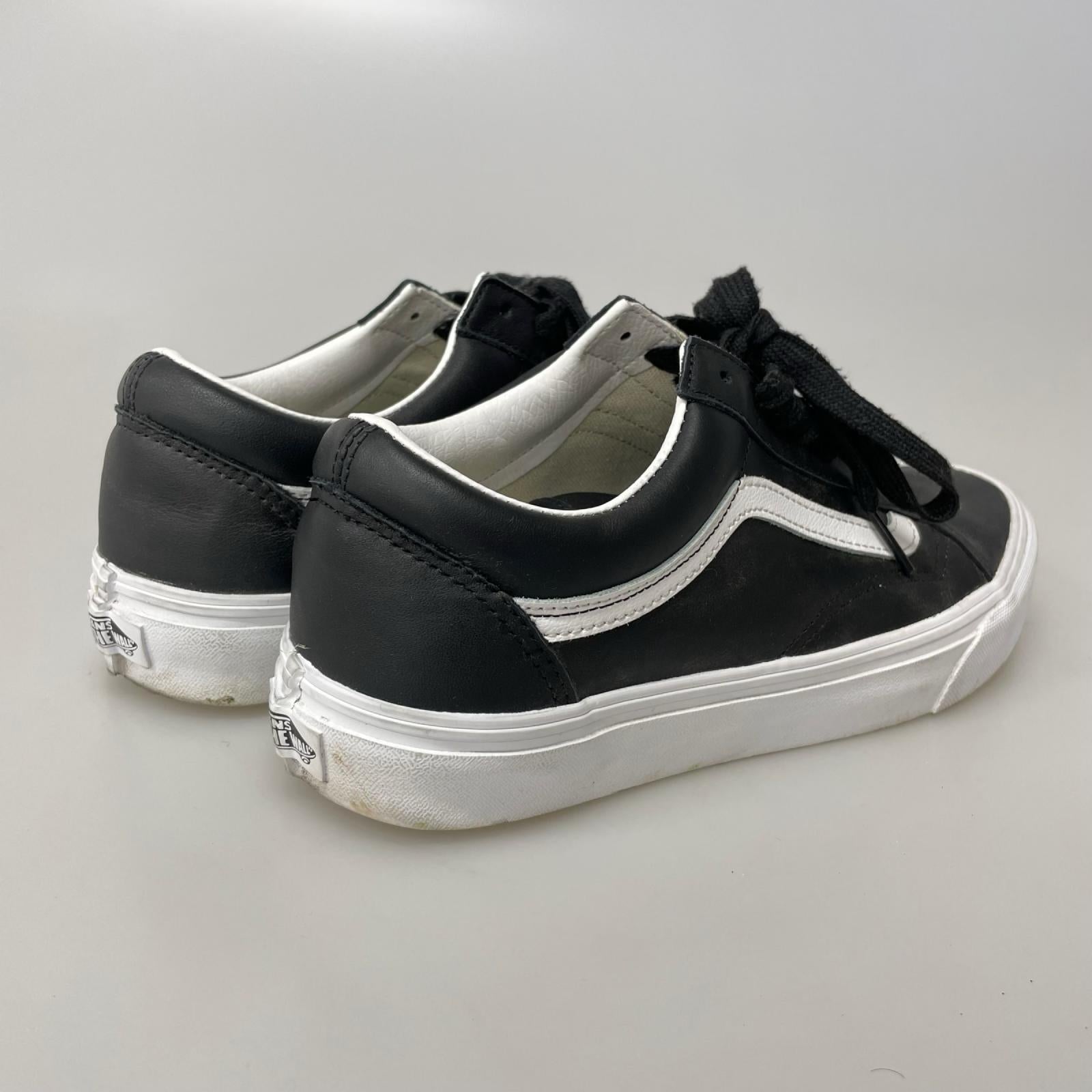 スニーカー OLD SKOOL Leather 黒 (27.0) 27cm (US9 UK8 1/2 EU44) ブラック