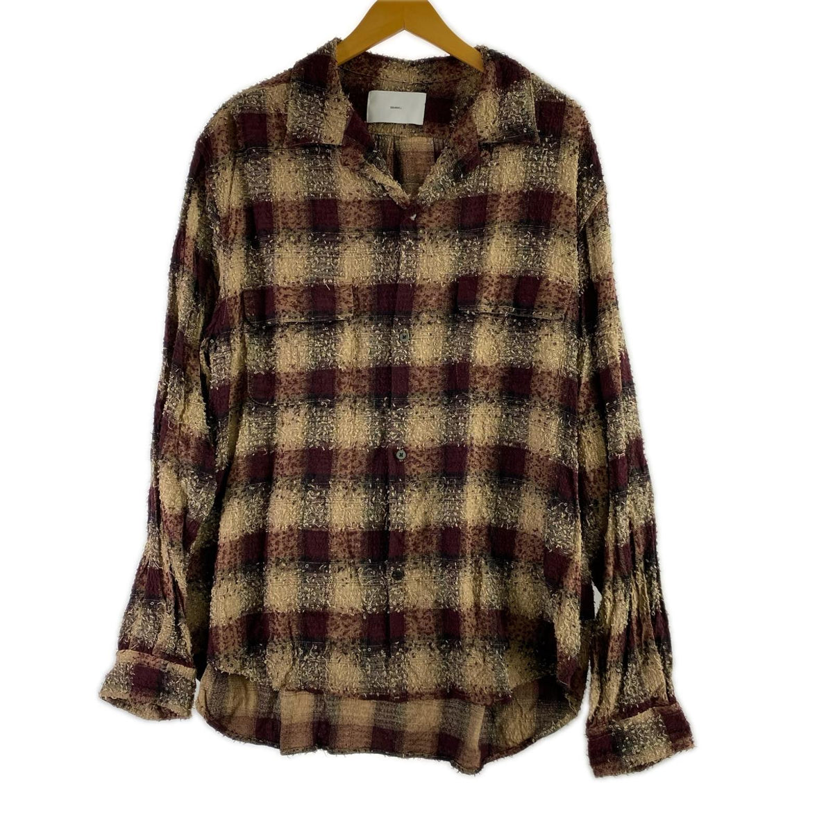 長袖シャツ HAIRLY PLAID OPEN COLLOR SHIRTS 3