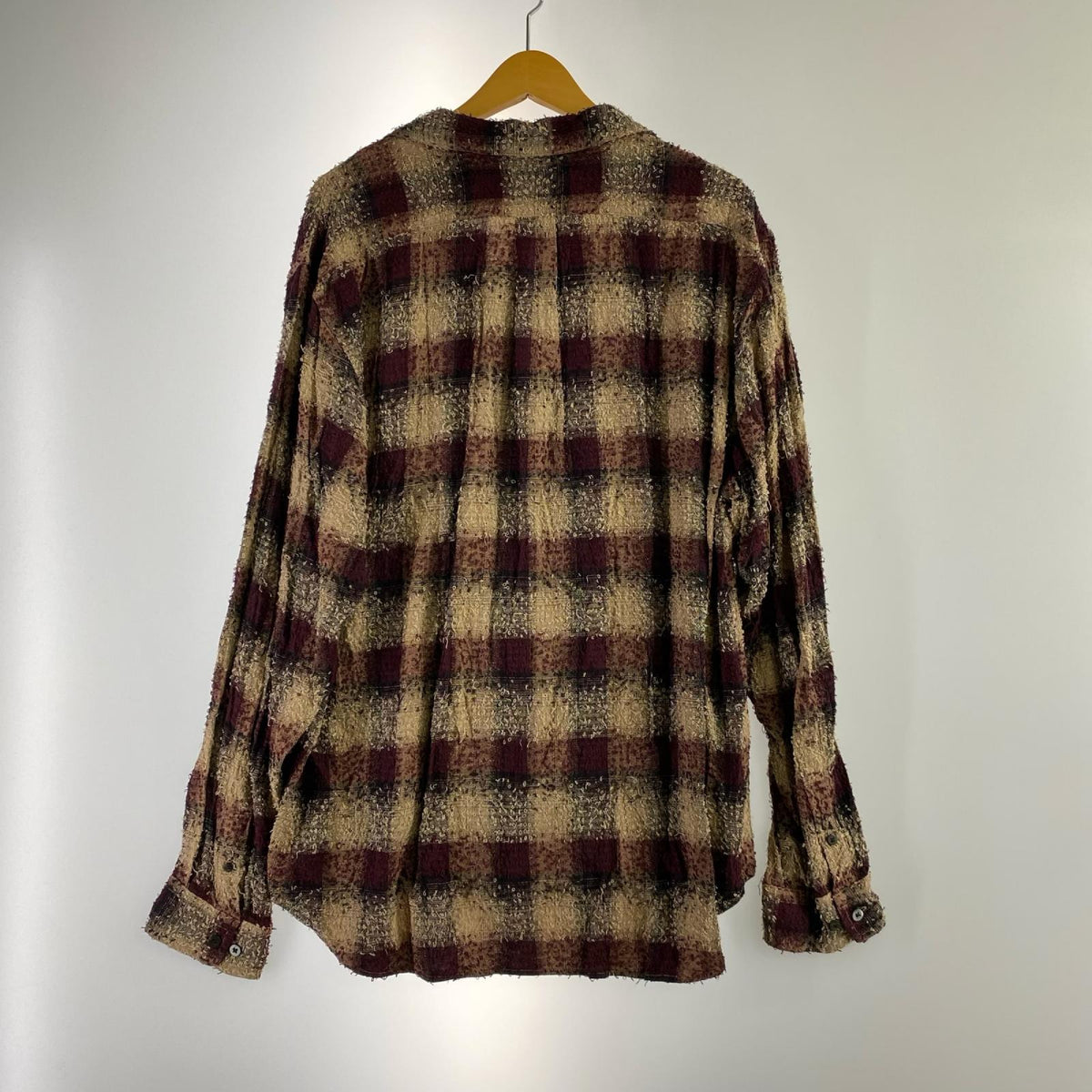 長袖シャツ HAIRLY PLAID OPEN COLLOR SHIRTS 3