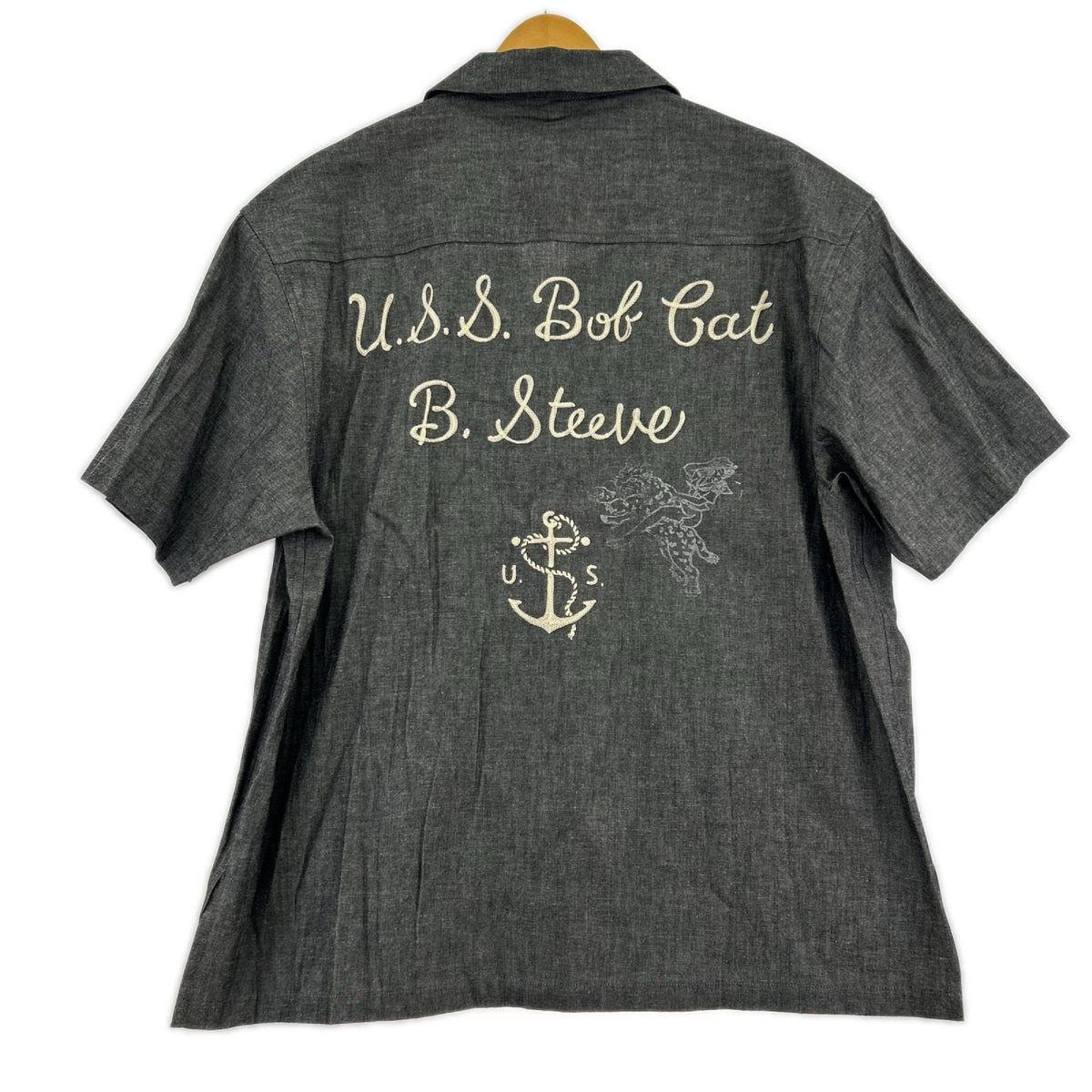 半袖シャツ CHAMBRAY U.S.S. MARINE SHIRT グレー 2 グレー