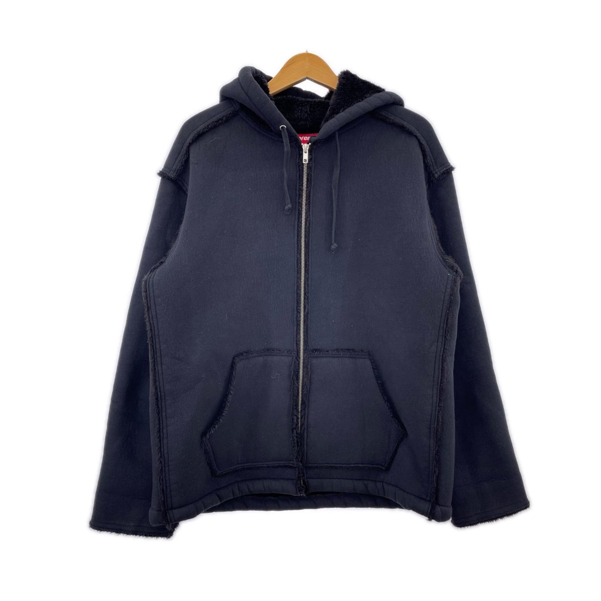 ジャケット Supreme 21AW Faux Shearling Hooded Jacket M 黒 M ブラック