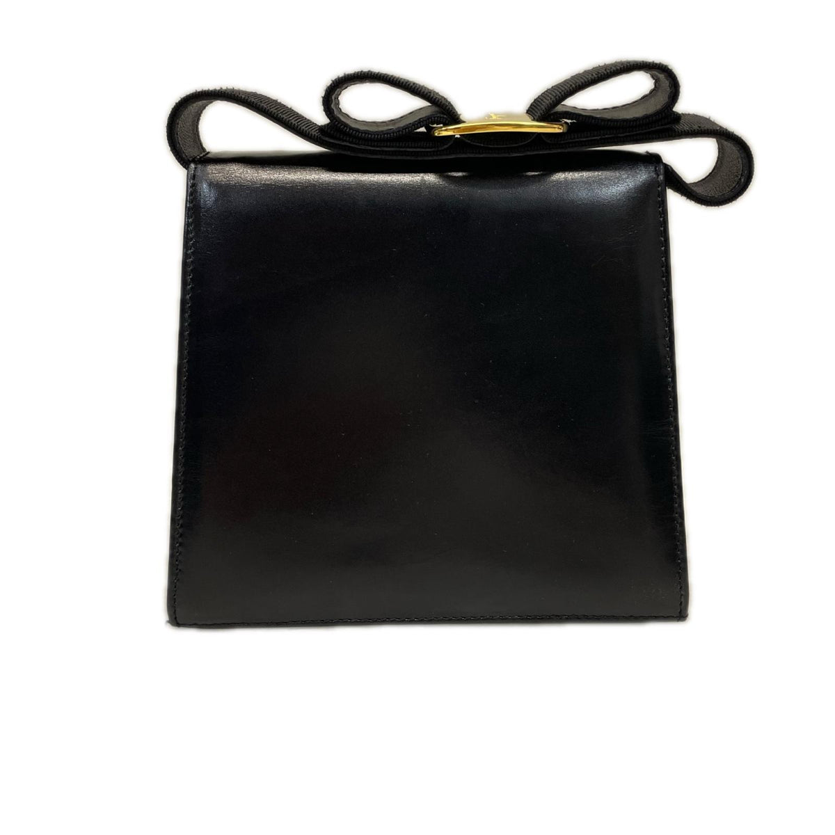 S.Ferragamo ヴァラリボン レザーハンドバッグ