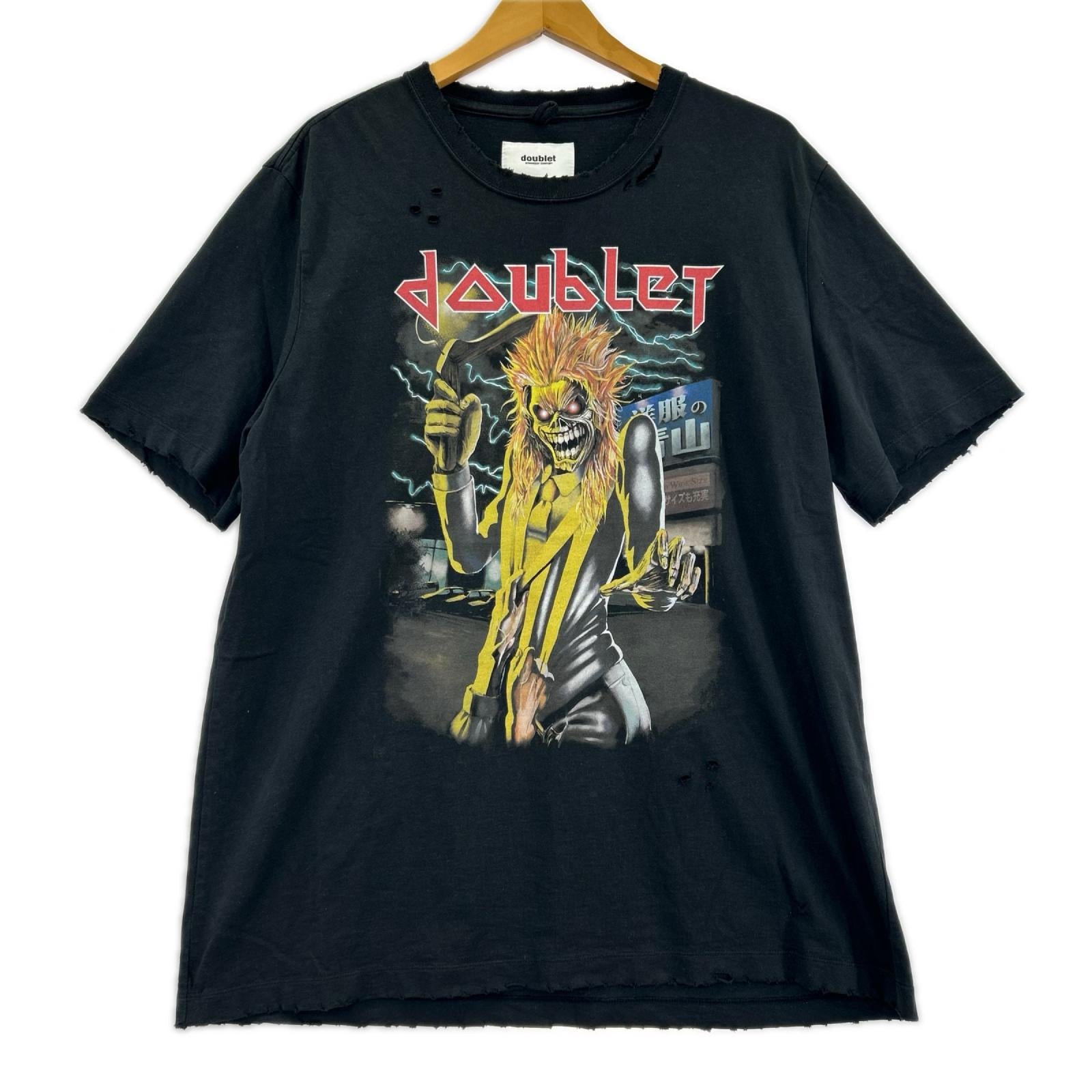 半袖Tシャツ doublet 22SS AOYAMA ROCK T-SHIRT 黒 (M) M ブラック