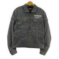 ジャケット VANSON ヒッコリー ライディングジャケット L L