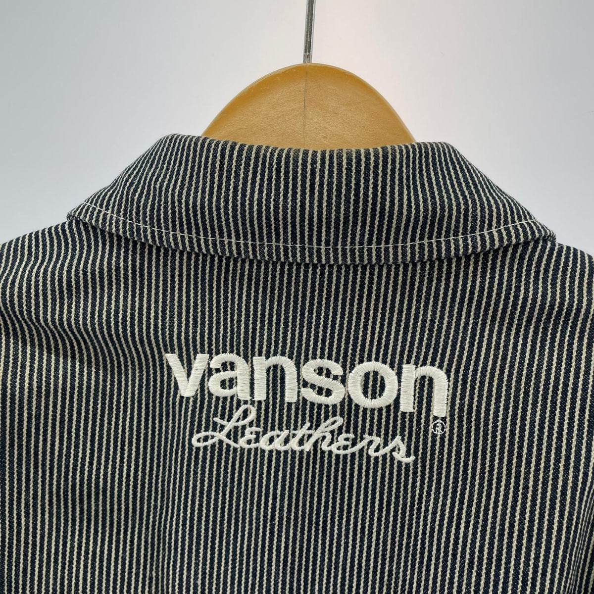 ジャケット VANSON ヒッコリー ライディングジャケット L L