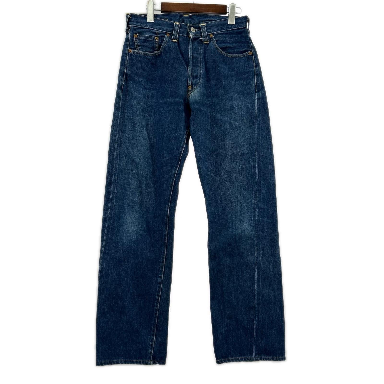 デニムパンツ 90s 201XX バレンシア USA製 W32 L36 32 ネイビー