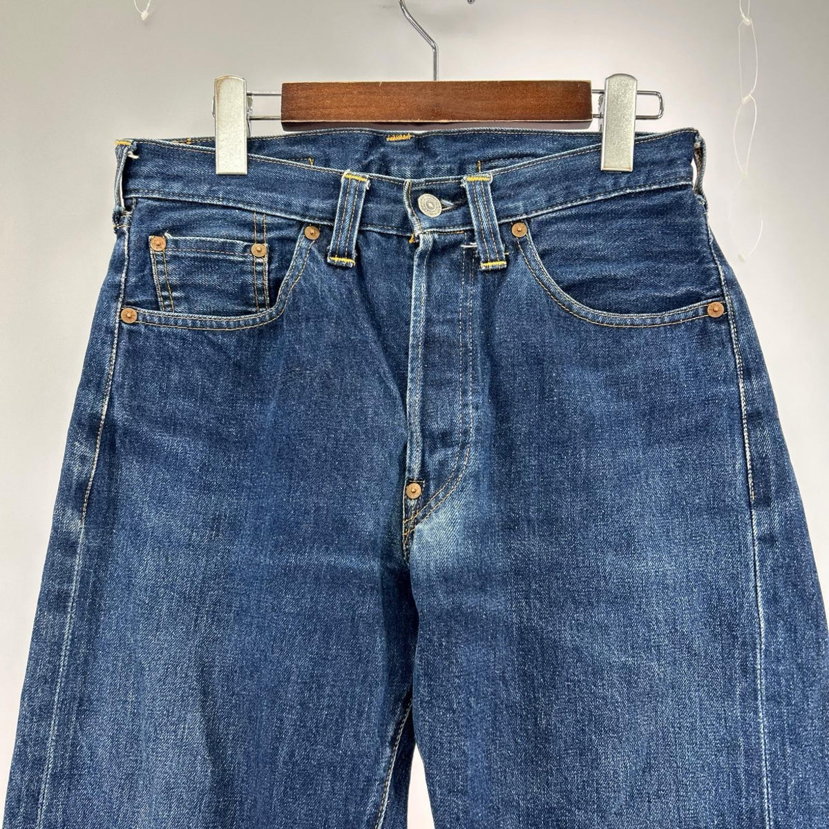 デニムパンツ 90s 201XX バレンシア USA製 W32 L36 32 ネイビー