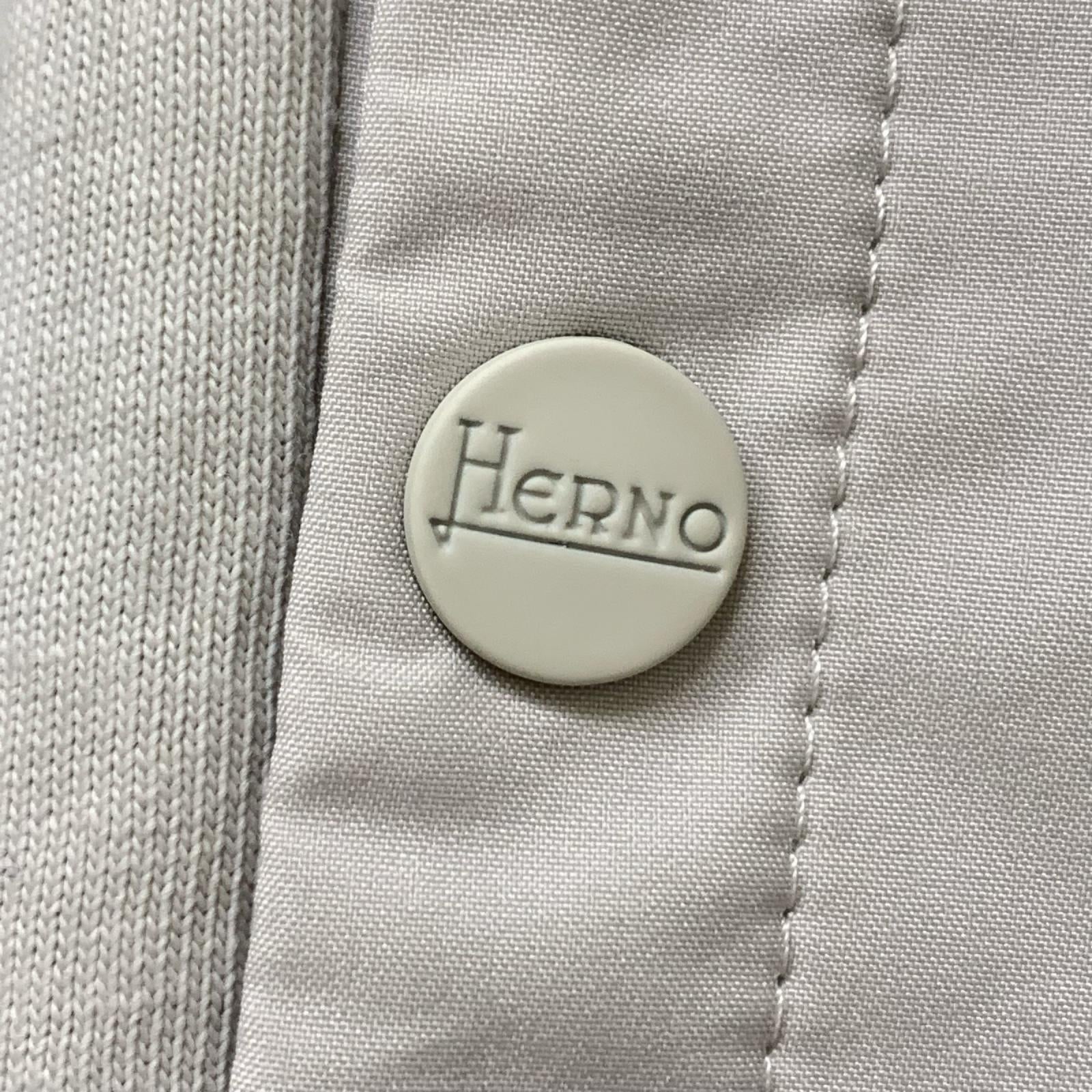 半袖Tシャツ HERNO Laminar 切替デザインTee 44 ベージュ 44