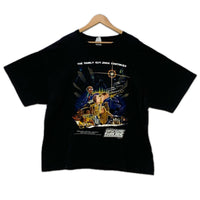 半袖Tシャツ 00s THE FAMILY GUY 海外アニメ スターウォーズ パロディTee 2XL ブラック 3L
