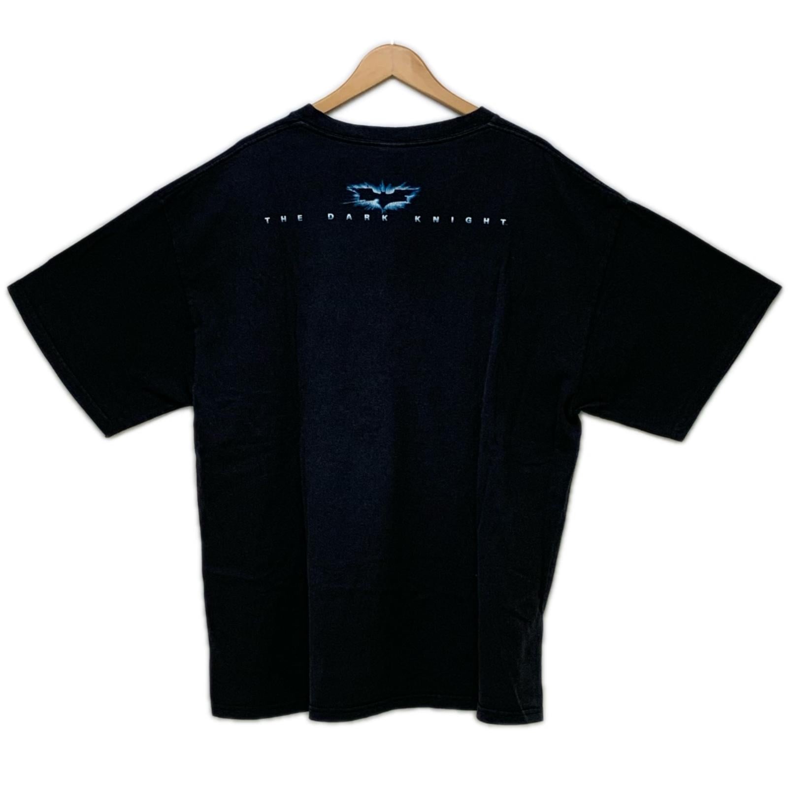 半袖Tシャツ 00s THE DARK KNIGHT JOKER トランプバットマン プリントTee 2XL ブラック 3L