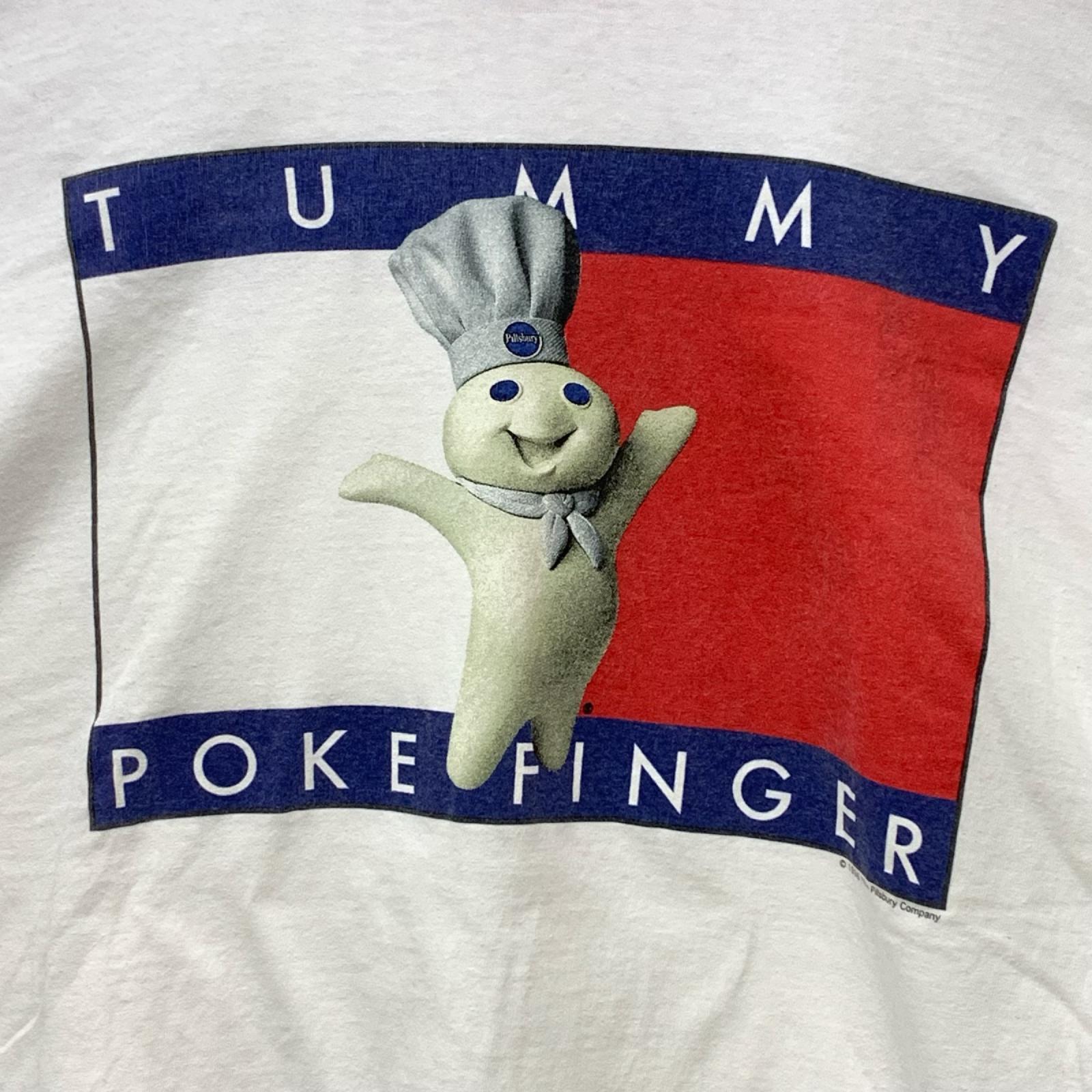 半袖Tシャツ 90s Pillsbury ドゥーボーイ 企業パロディリンガーTee XL ホワイト LL