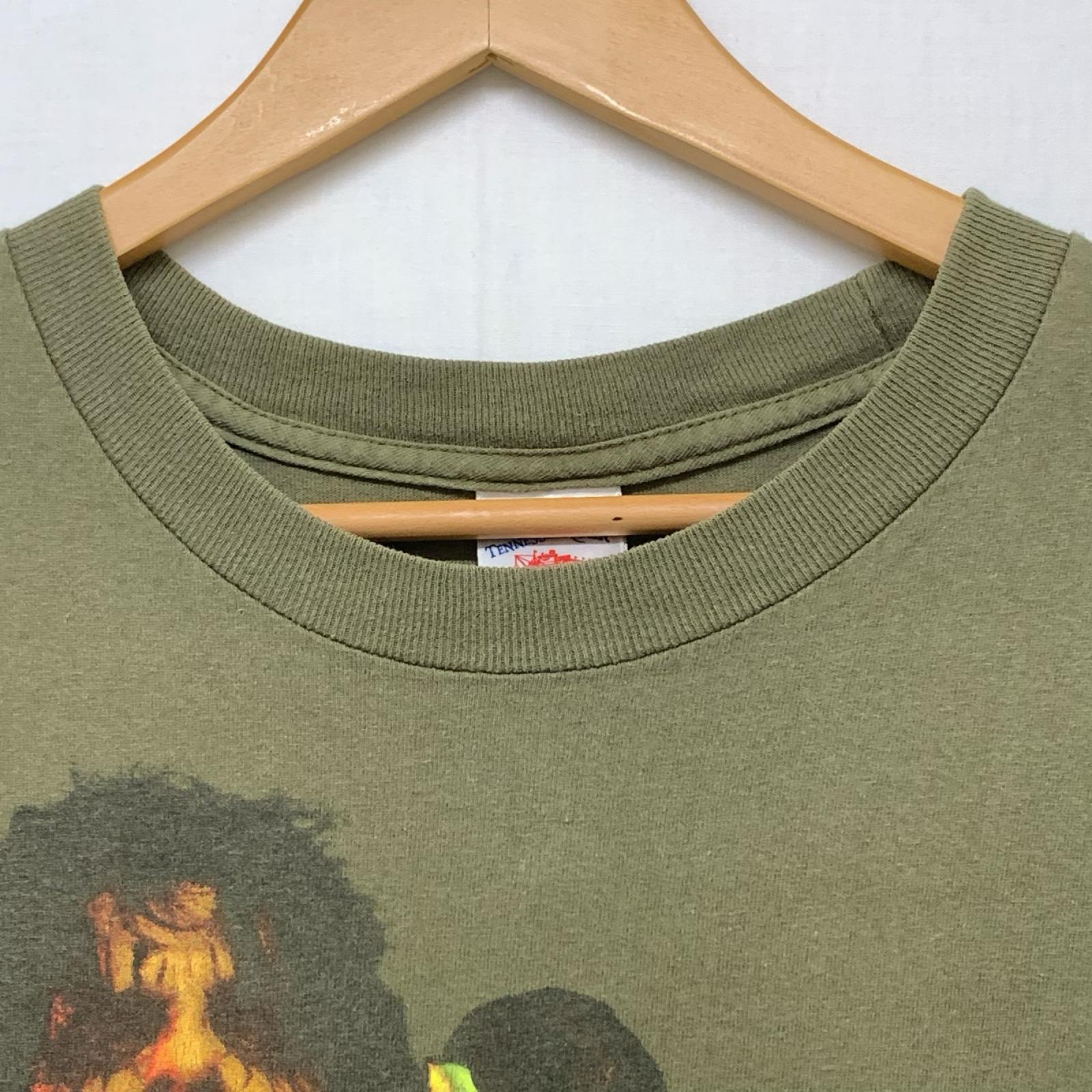 半袖Tシャツ 00s Alice Cooper DIRTY DIAMONDS アーティスト×スネーク プリントTee XL カーキ