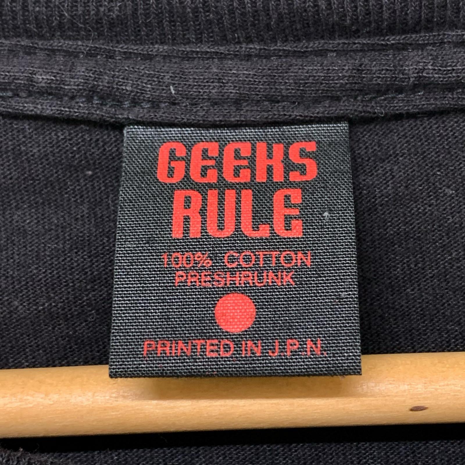半袖Tシャツ GEEKS RULE KILL la KILL キルラキル 纏流子 シルクスクリーンプリントTee XL ブラック LL
