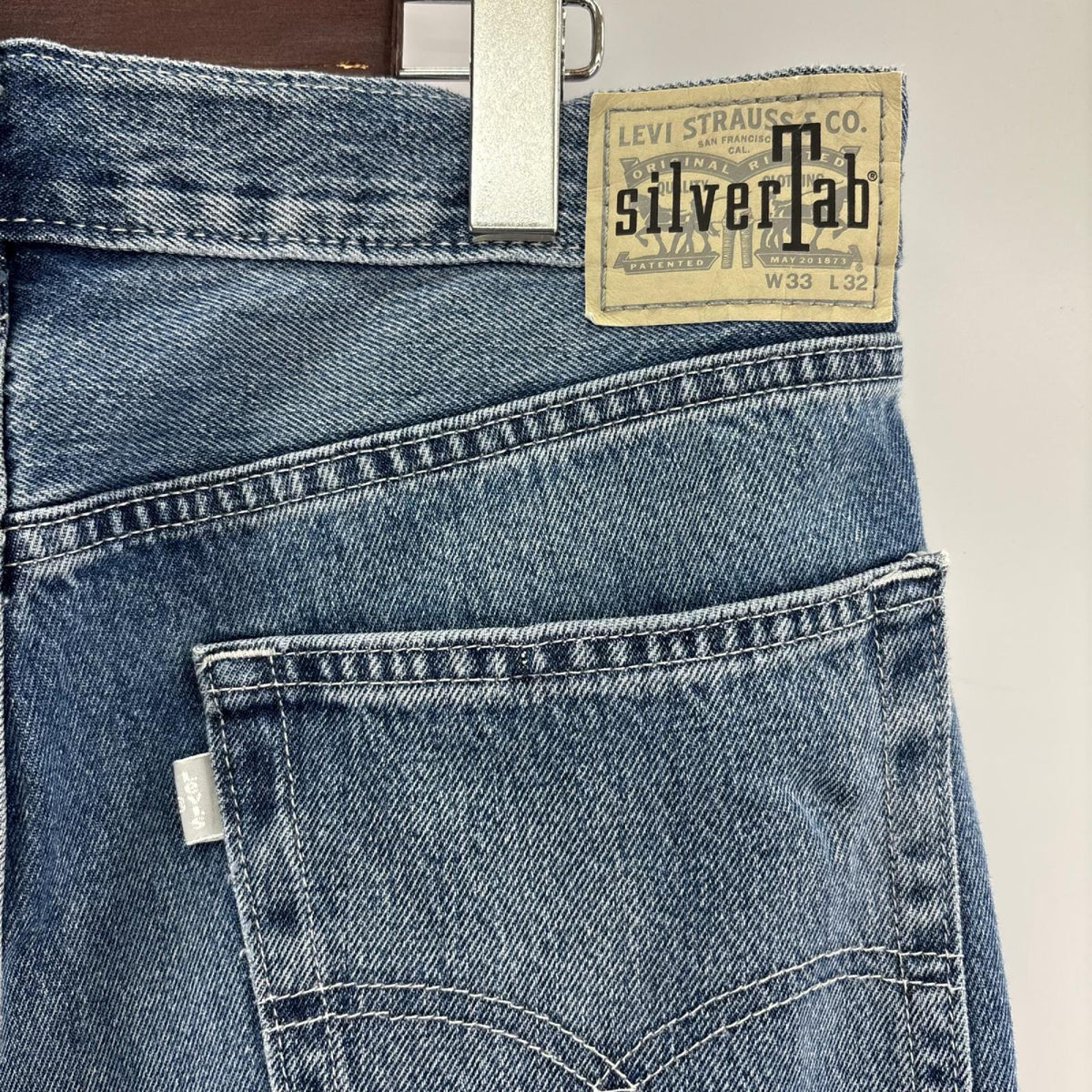 デニムパンツ Silver TAB デニムパンツ LOOSE W33 33 ネイビー