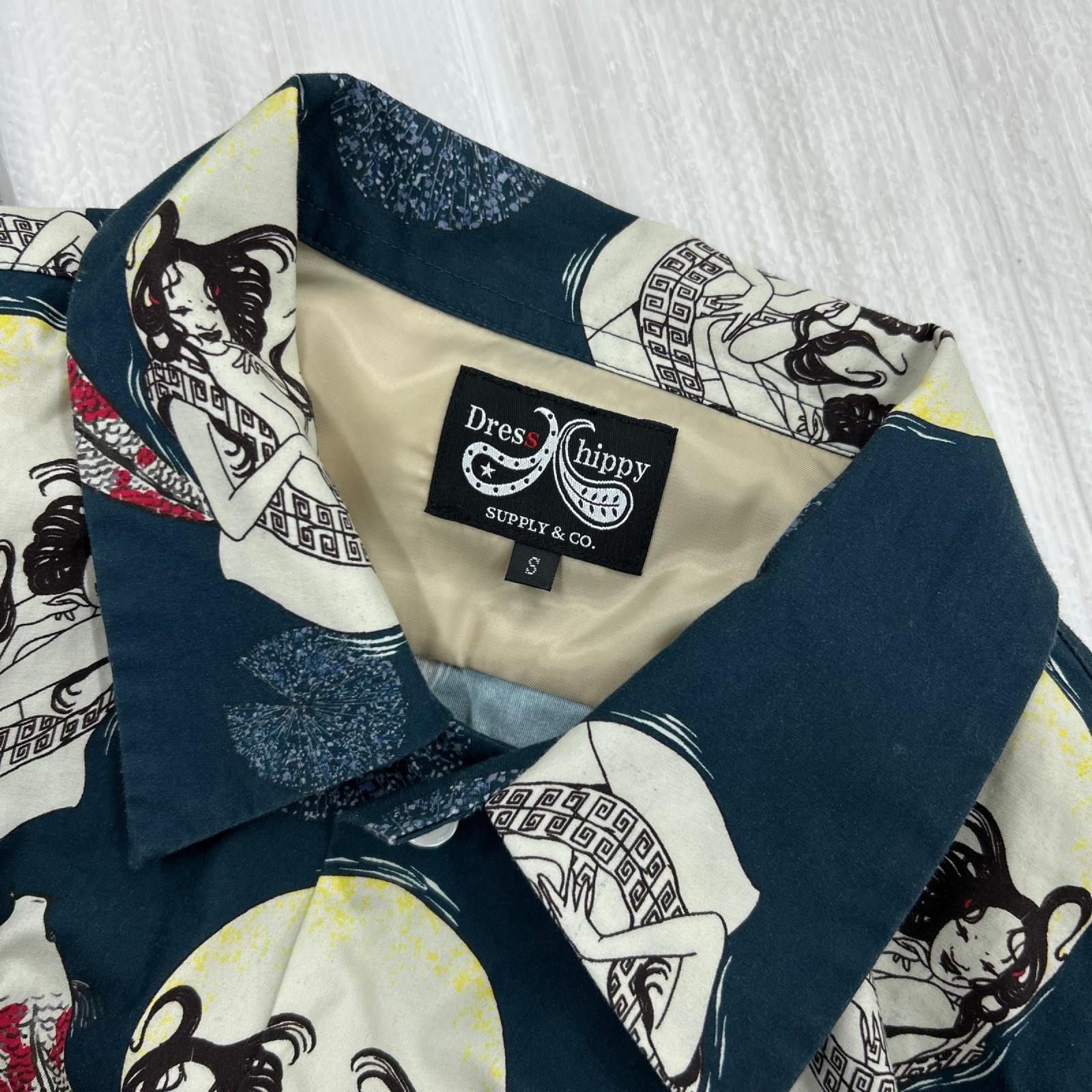 長袖シャツ DRESS HIPPY FACE TWO SKULL S S