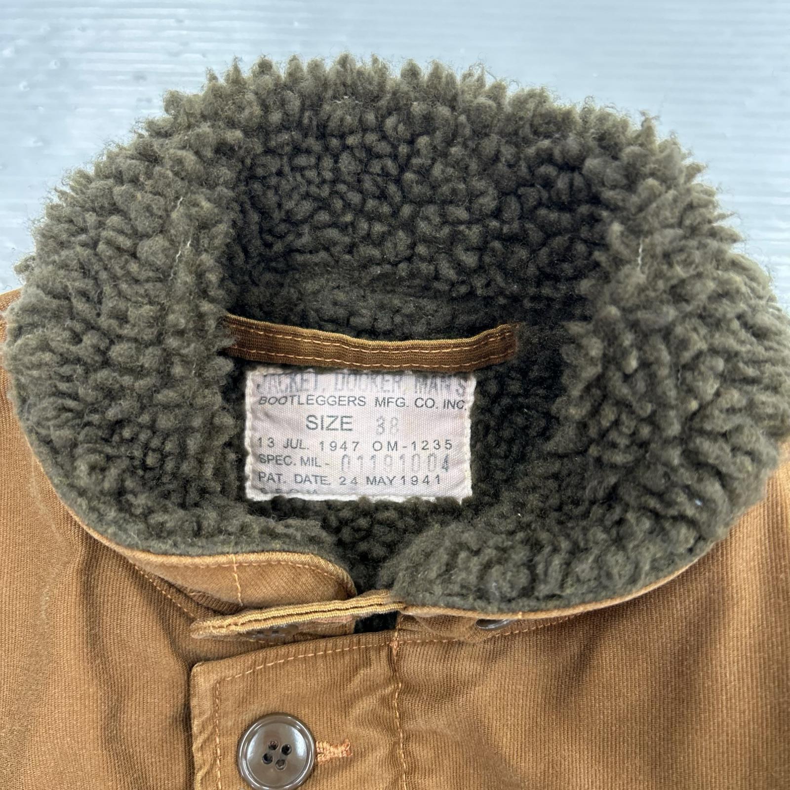 ミリタリージャケット DOCKER JACKET OM-1235 SIZE 38 38 ブラウン
