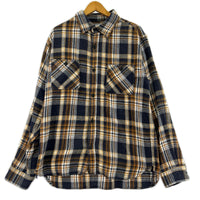 長袖シャツ チェックシャツ L L