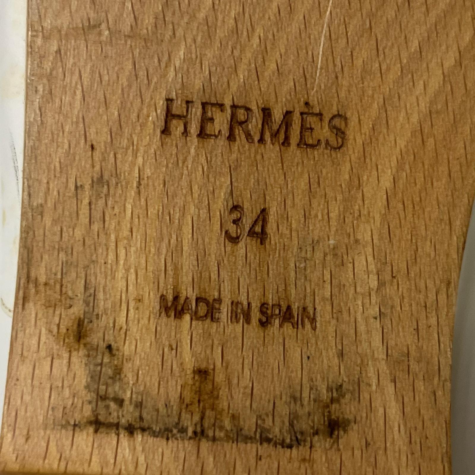 HERMES ケブラール ウッドソールサンダル