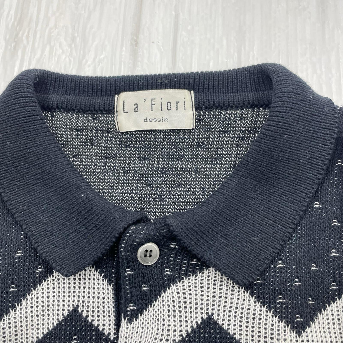 ニット La Fiori Dessin 幾何学 M