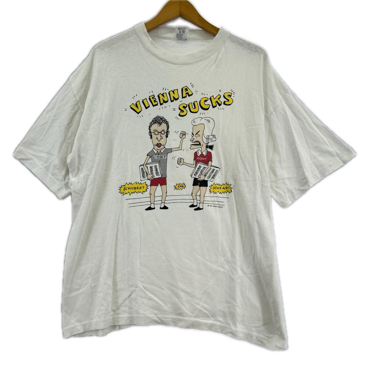 半袖Tシャツ 90s B&B パロディ キャラクター ホワイト