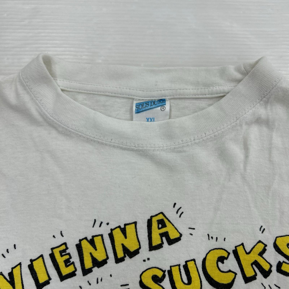 半袖Tシャツ 90s B&B パロディ キャラクター ホワイト