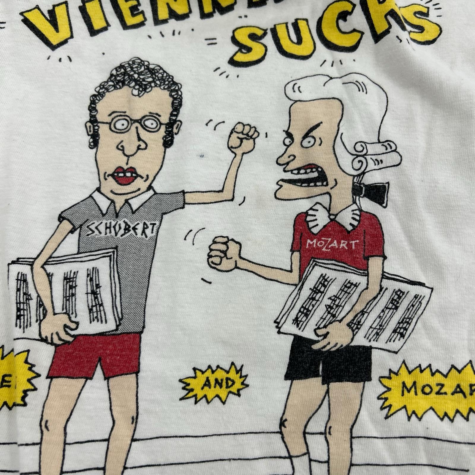 半袖Tシャツ 90s B&B パロディ キャラクター ホワイト