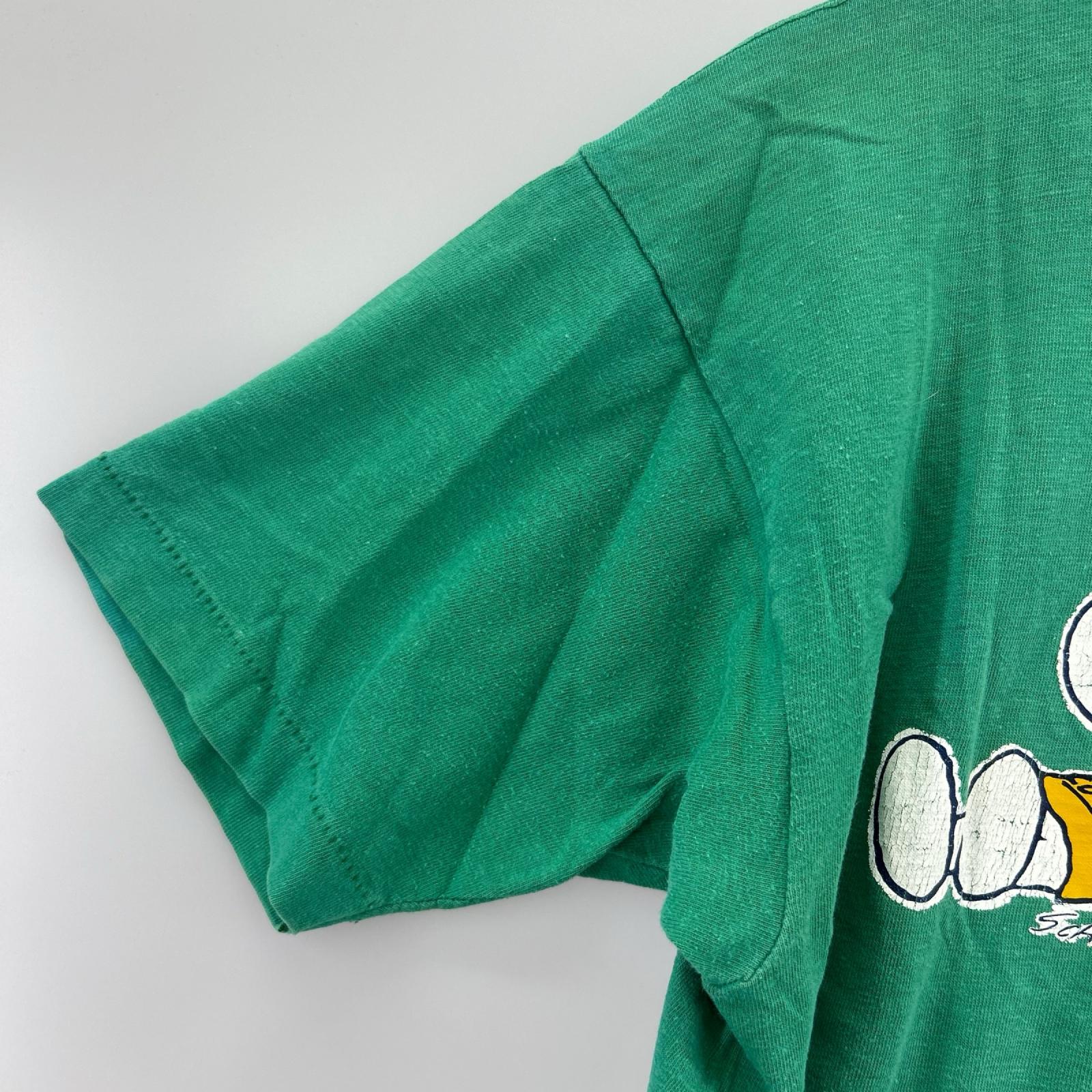 半袖Tシャツ バータグ スヌーピー L グリーン