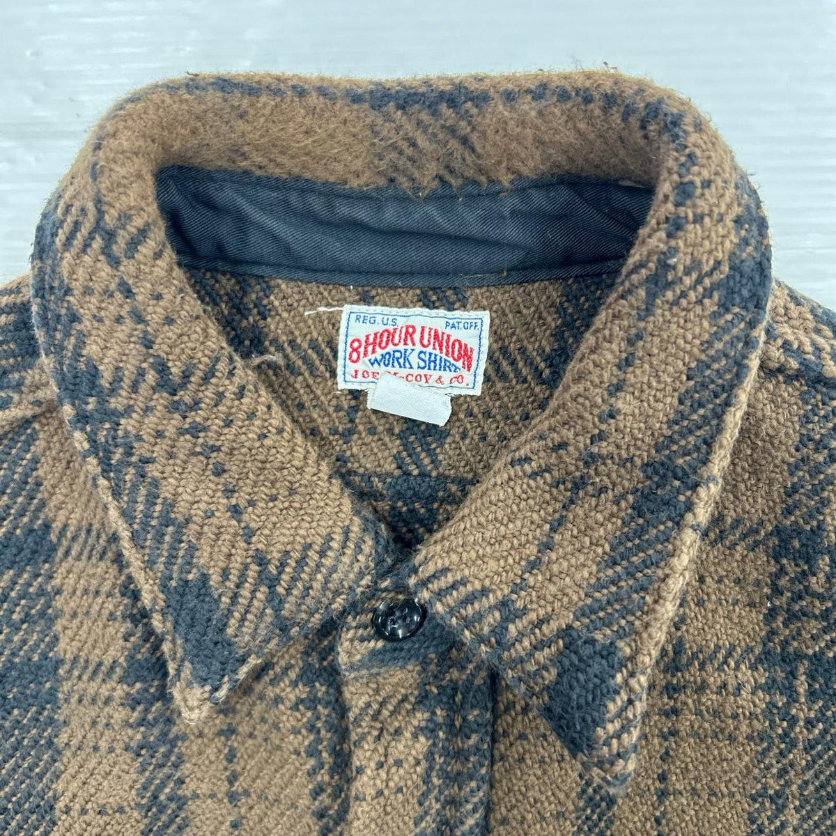 長袖シャツ HEAVY FLANNEL SHIRT 茶 (15) ブラウン