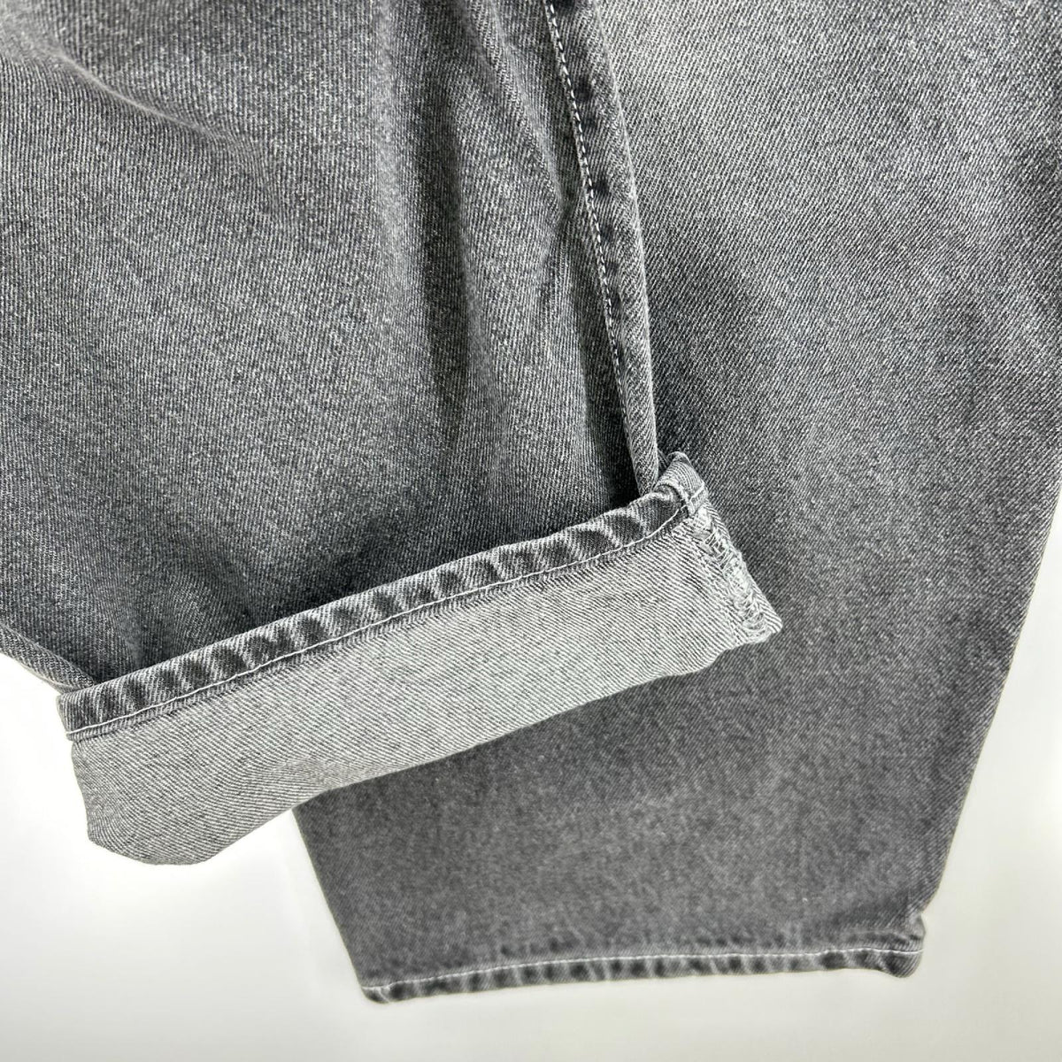 デニムパンツ バギーデニム 刺繍 デニム M M ブラック