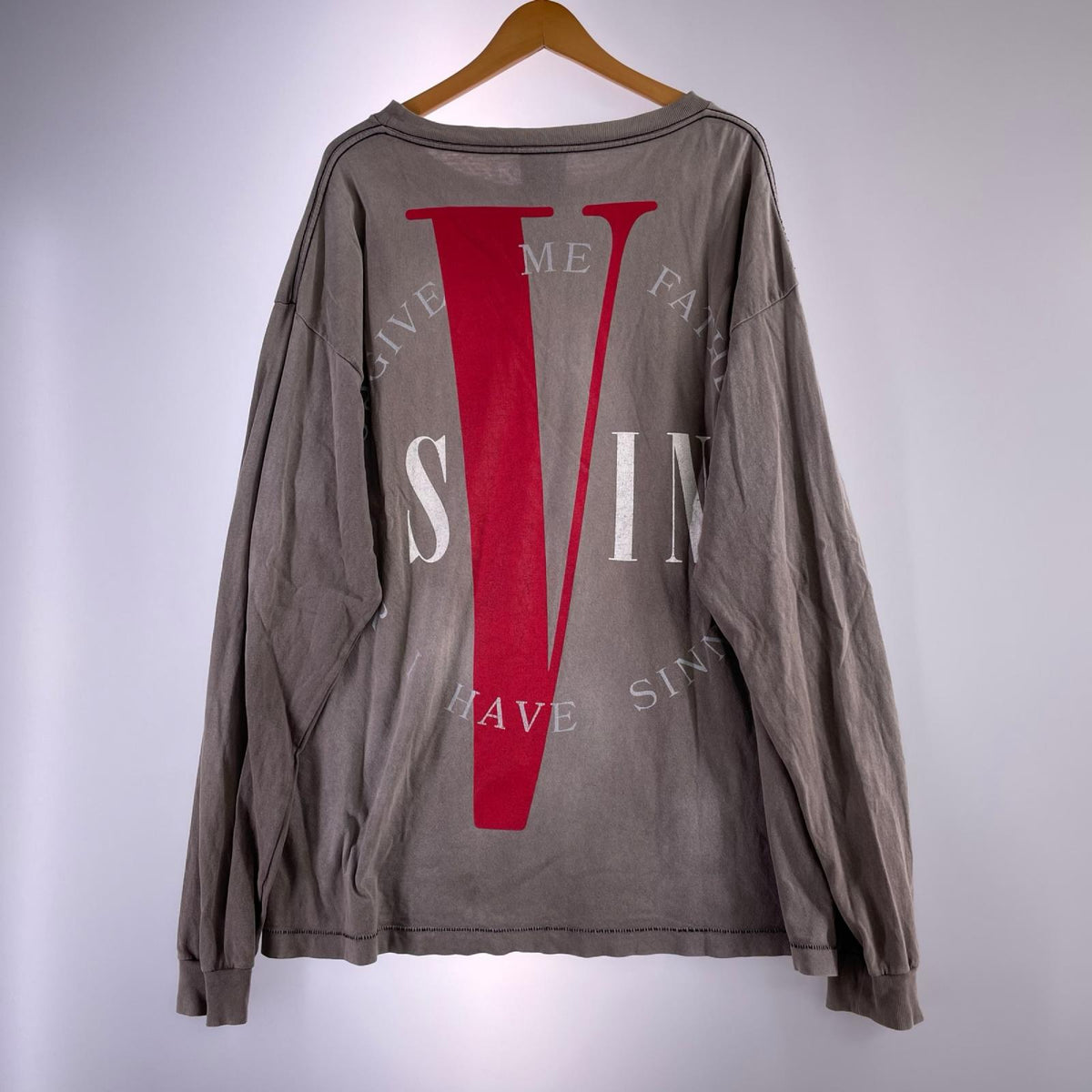 長袖Tシャツ ×VLONE 22SS L/Sカットソー グレー