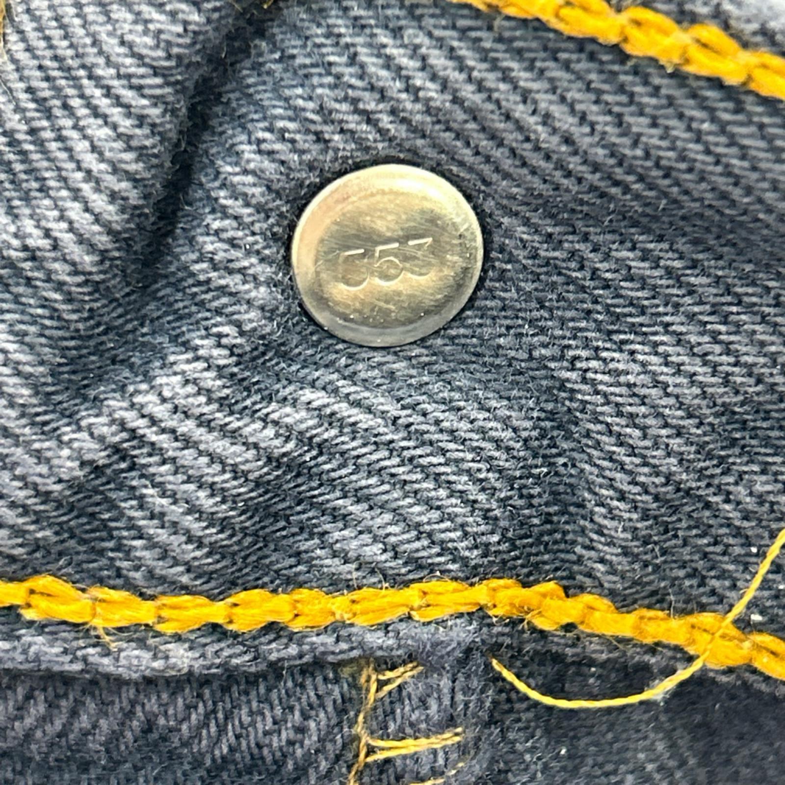 デニムパンツ Levi's 98年 USA製 501 後染め 紺 (W31L36) 31 ネイビー