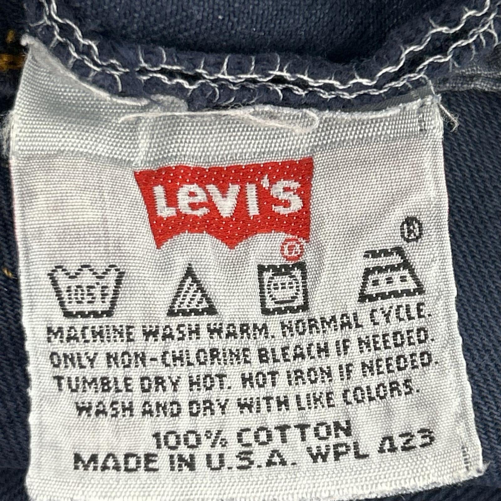 デニムパンツ Levi's 98年 USA製 501 後染め 紺 (W31L36) 31 ネイビー