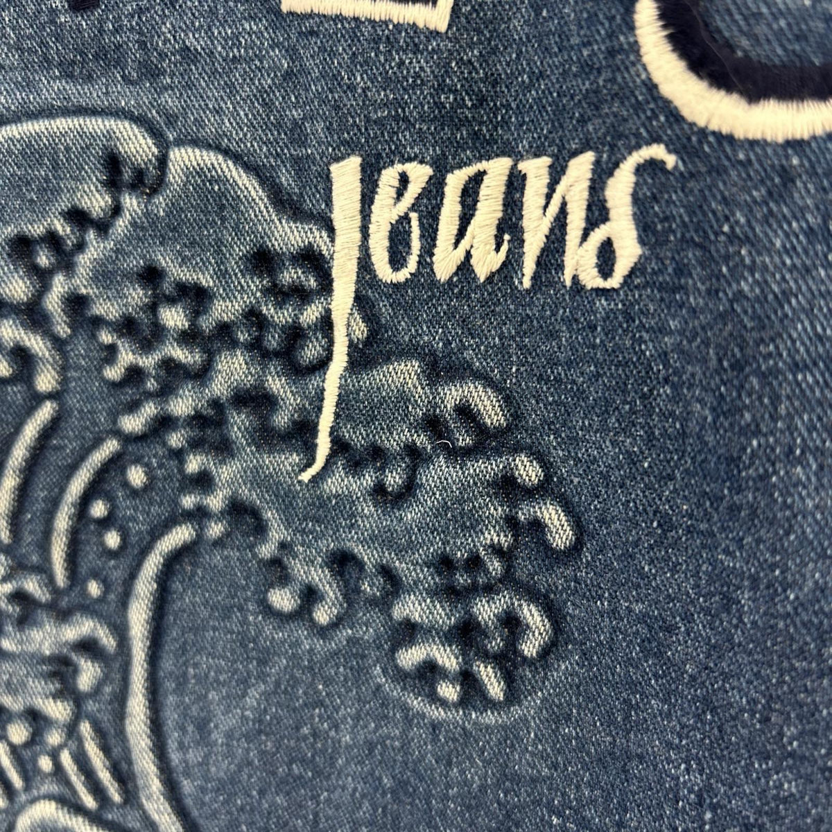デニムジャケット JEANS フリー ネイビー