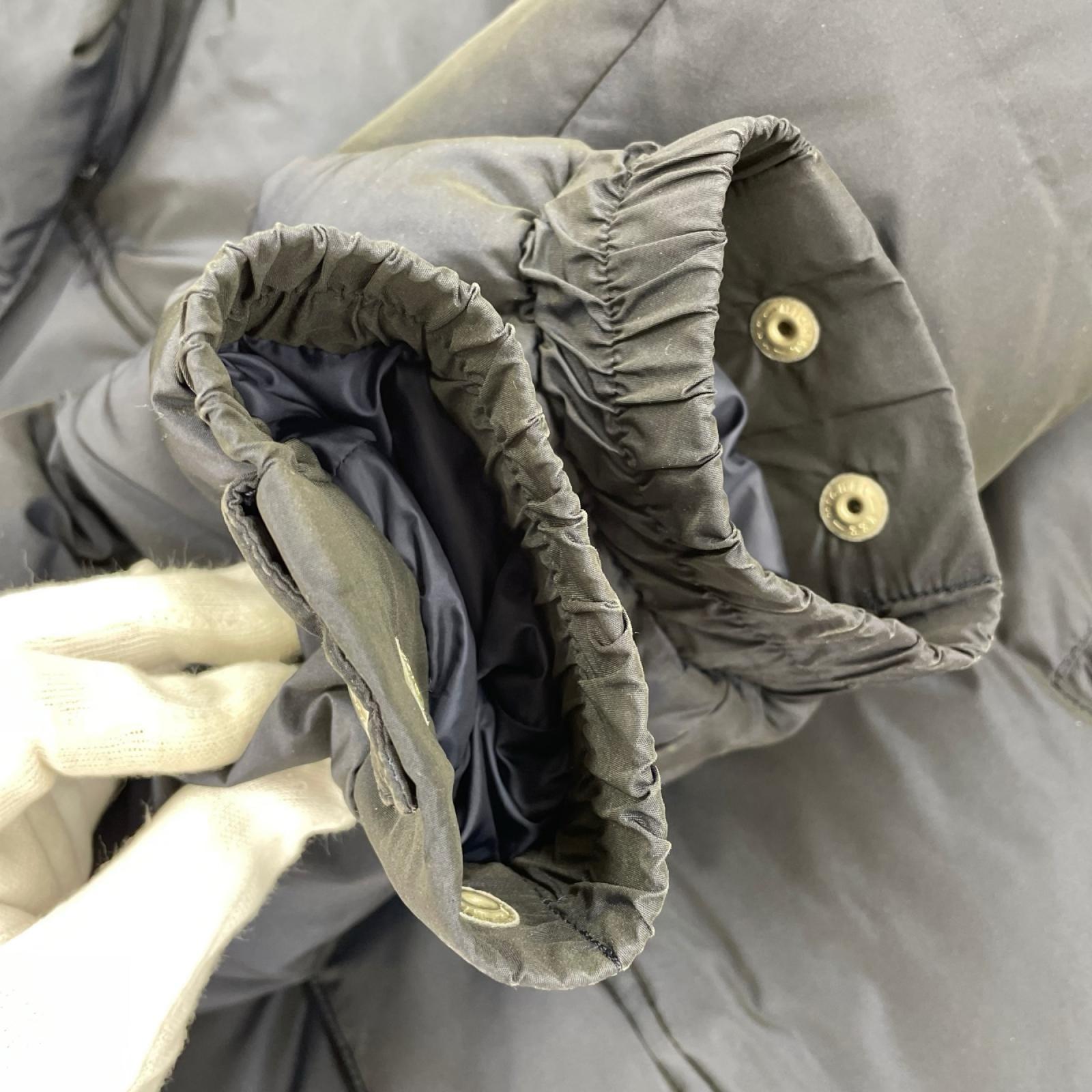 ダウンジャケット ネイビー フード取り外し S ネイビー