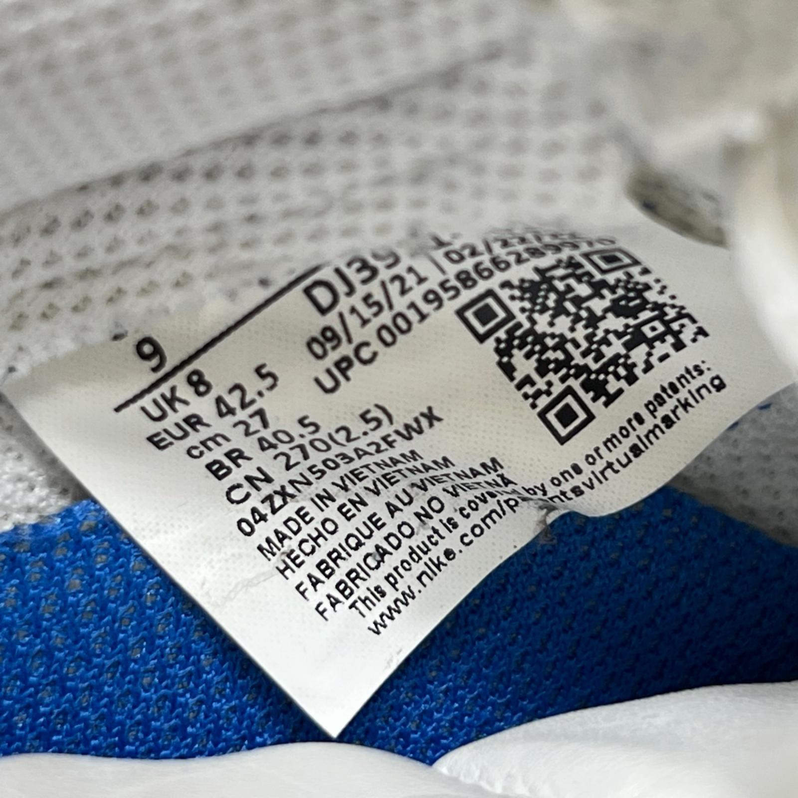 スニーカー AF 1 Low Color of the Month "Blue"-9 27cm (US9 UK8 1/2 EU44) ホワイト