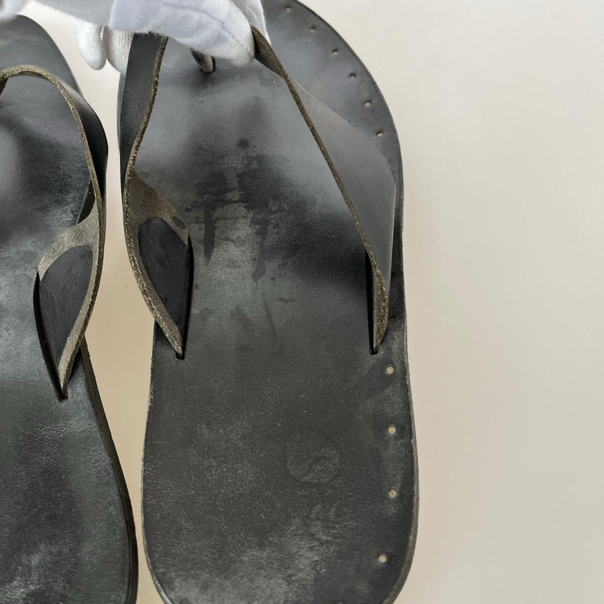 サンダル Maison Martin Margiela 22 レザー 黒 42 ブラック