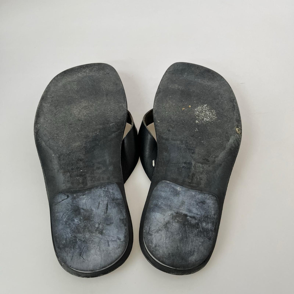 サンダル Maison Martin Margiela 22 レザー 黒 42 ブラック