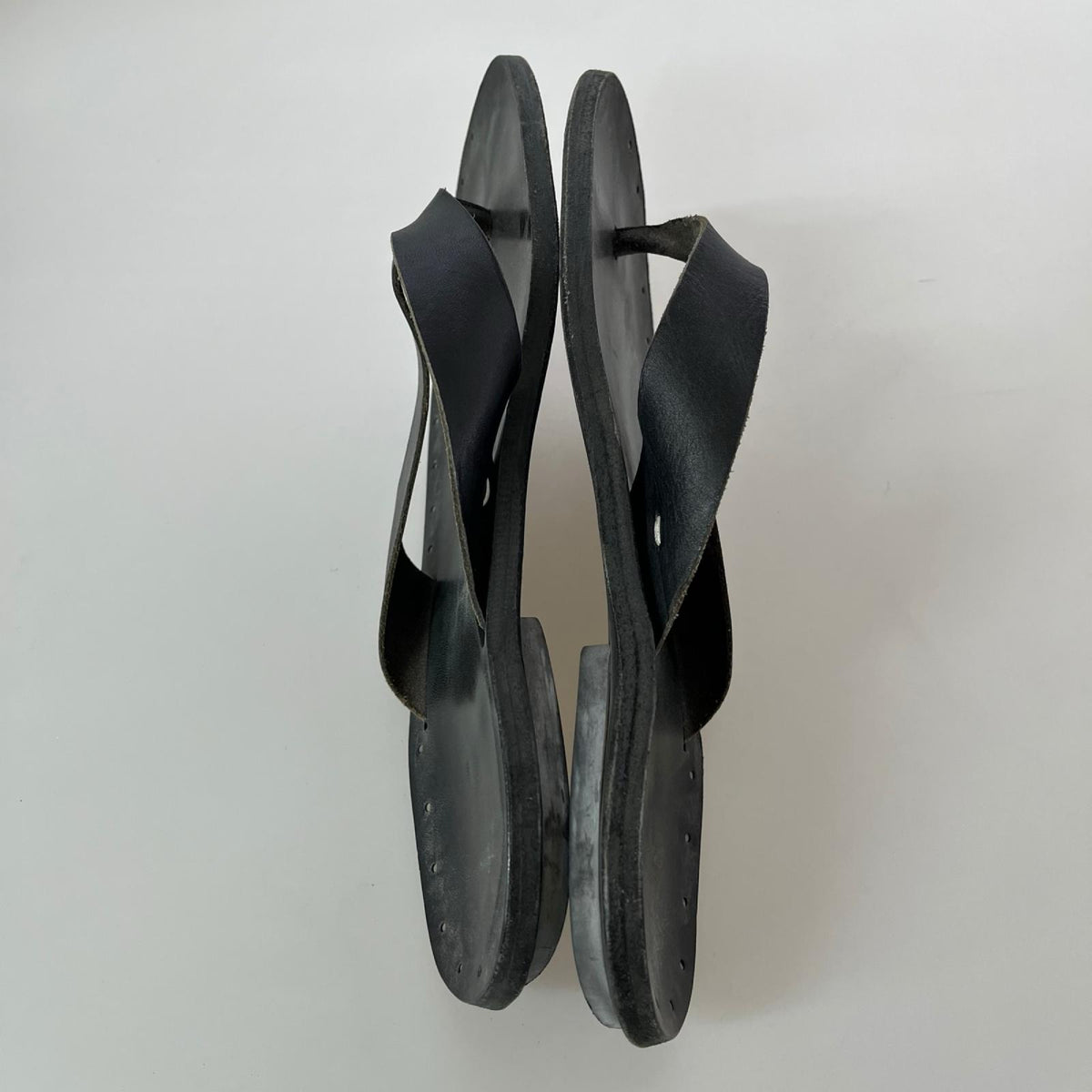 サンダル Maison Martin Margiela 22 レザー 黒 42 ブラック