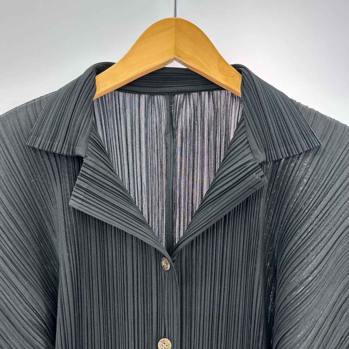 ジャケット ISSEY MIYAKE PP04-JK624 プリーツジャケット 4 ブラック