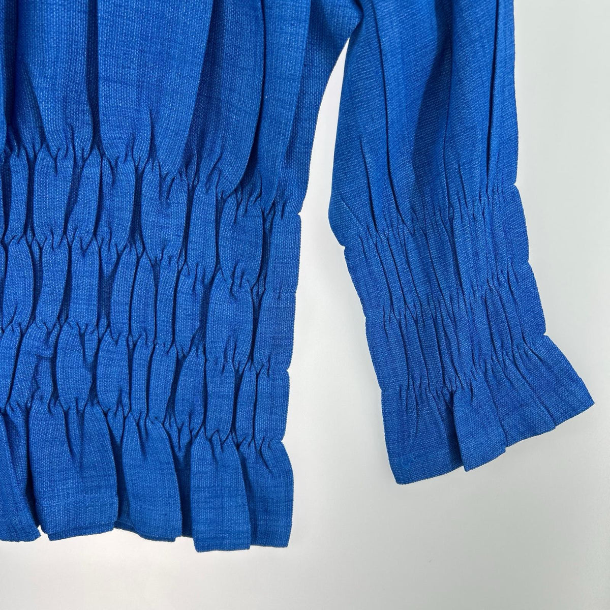 長袖シャツ ISSEY MIYAKE IM62FJ625 バルーンプリーツシャツ 2 ブルー