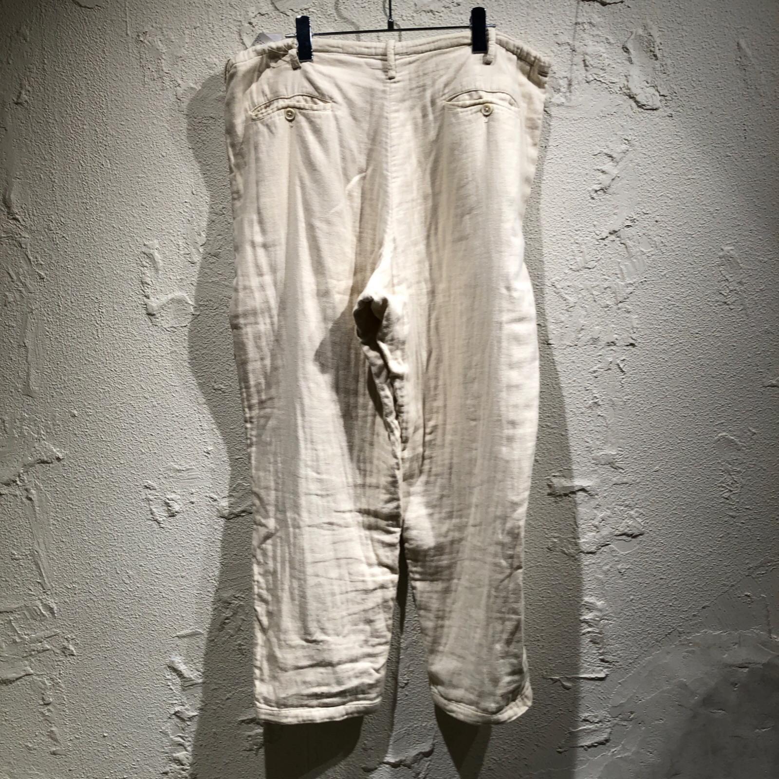 パンツ for men 11AW コットンガーゼワイドパンツ