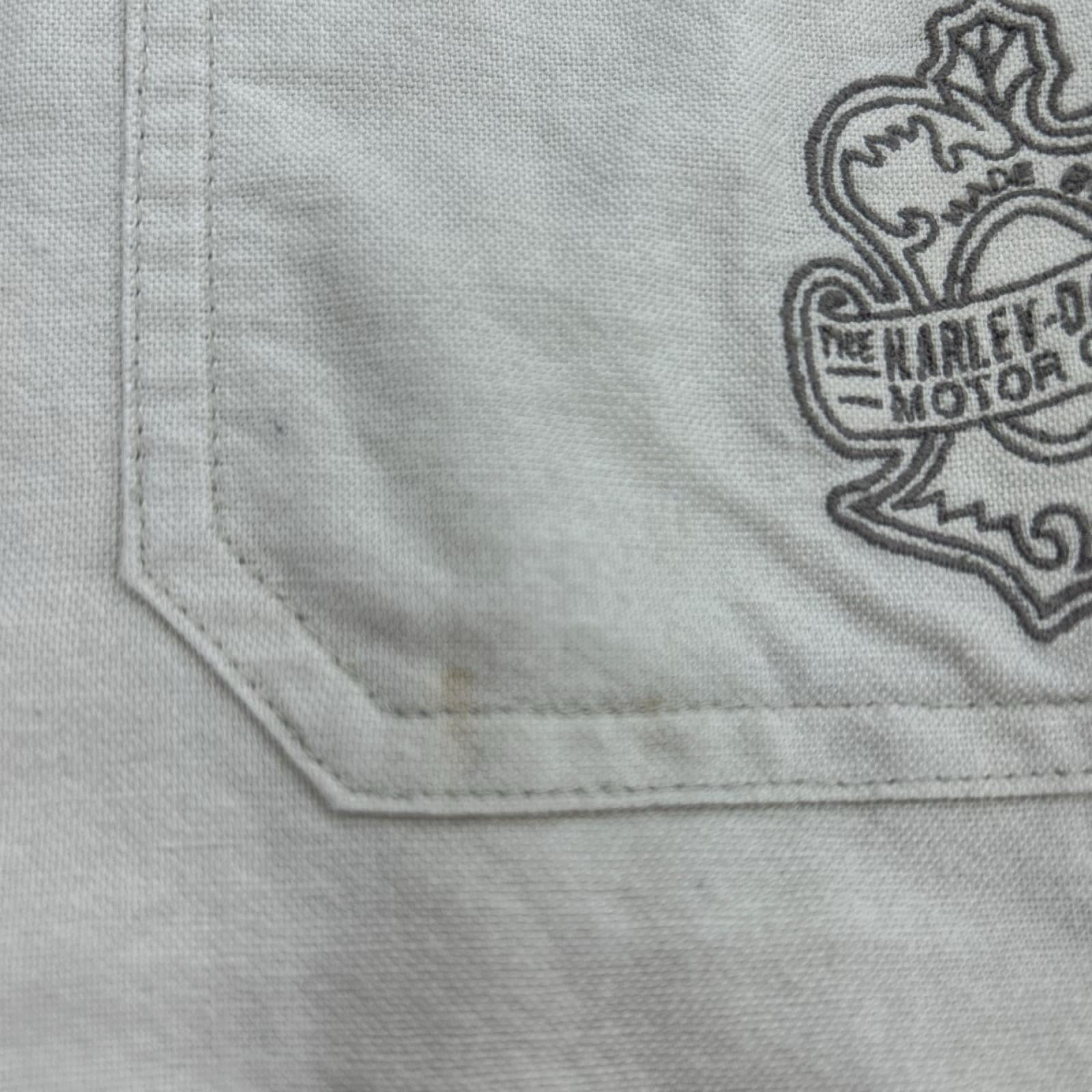 長袖シャツ Harley-Davidson ワークシャツ ベージュ (XXXL) ベージュ