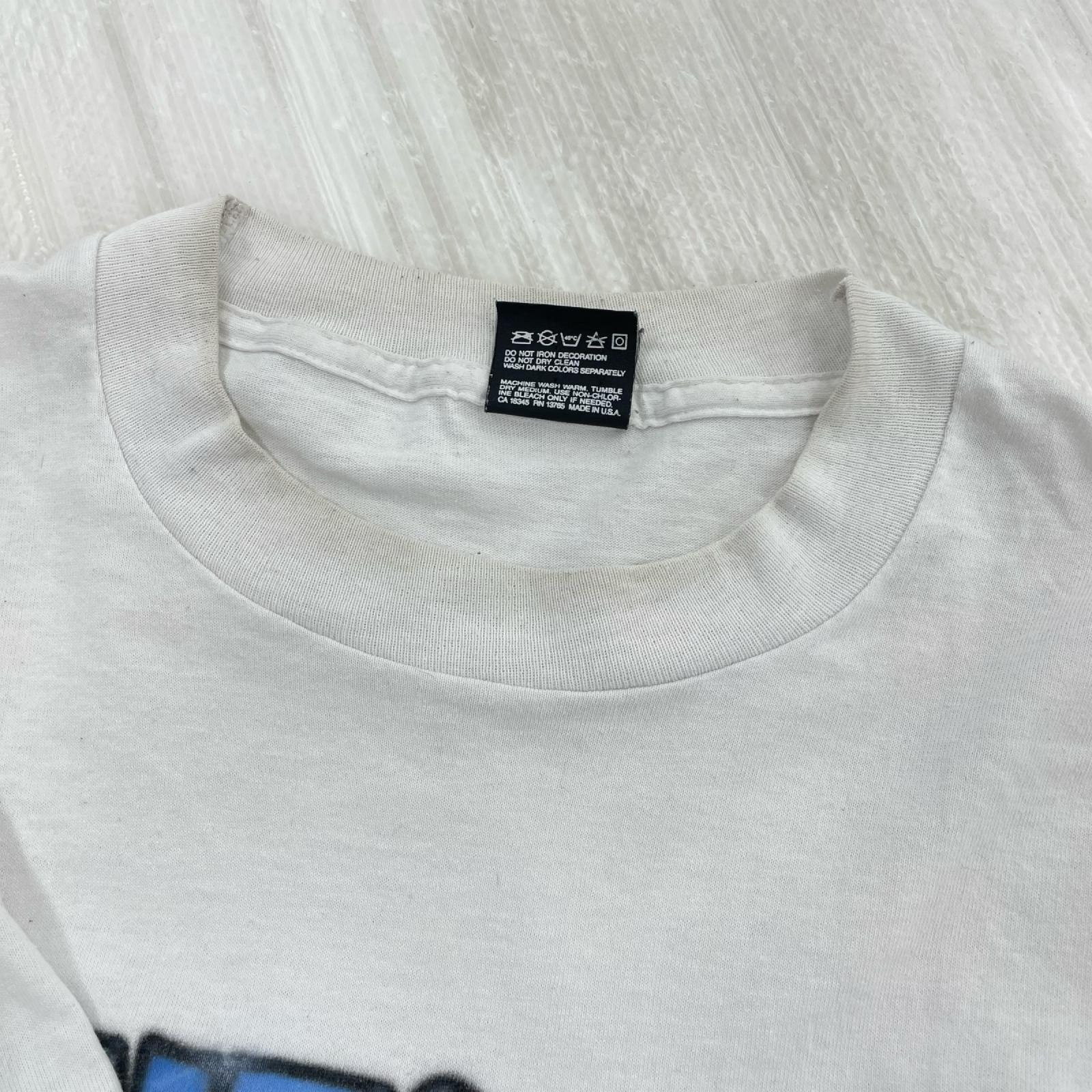 半袖Tシャツ 90s スプレーアートTee USA製 XL WHT ホワイト