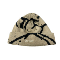 ニットキャップ grotto toque 総柄ビーニー BEG ベージュ
