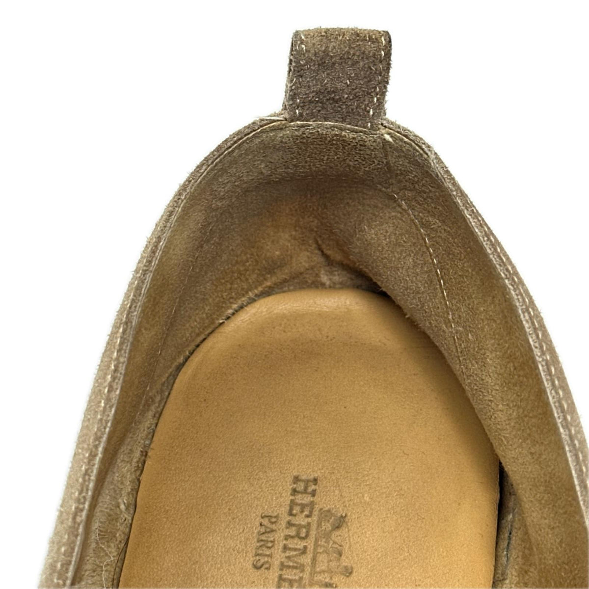 HERMES/スエードフラットパンプス/41/BEG