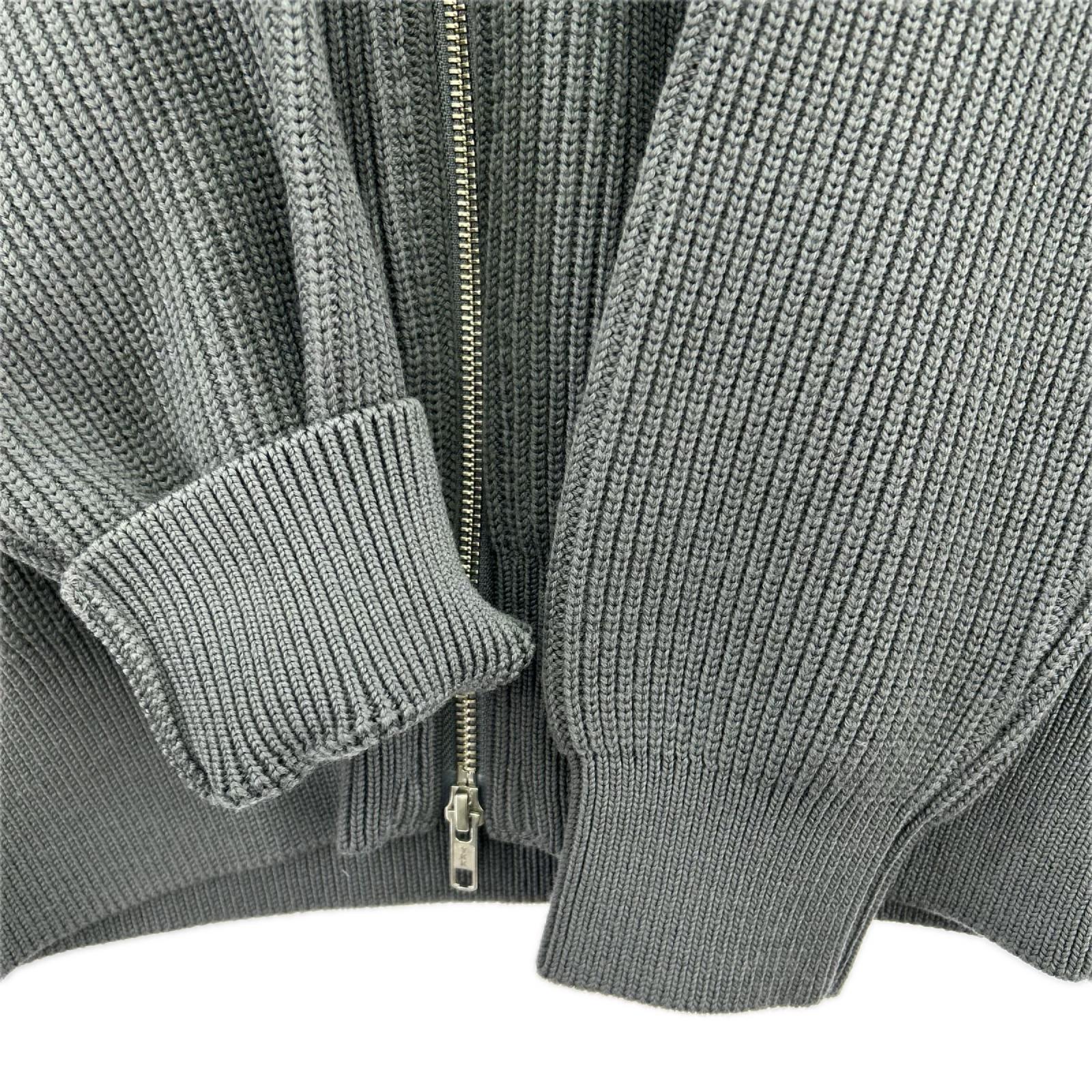 ジャケット Yonetomi EX FINE WOOL RIB KNIT BLOUSON 3 グレー